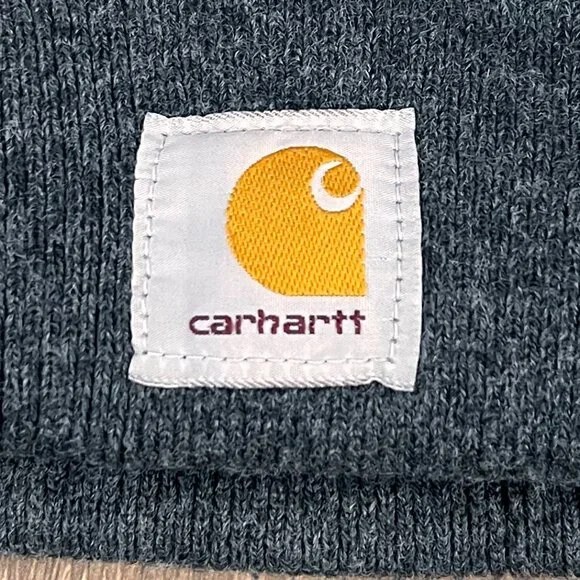 Carhartt Charcoal Gray Knit Beanie Winter Hat - Picture 6 of 6
